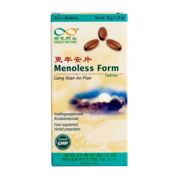 Fórmula China Menoless Form (Geng Nian An Pian) 60 Tabletas - Green Nature