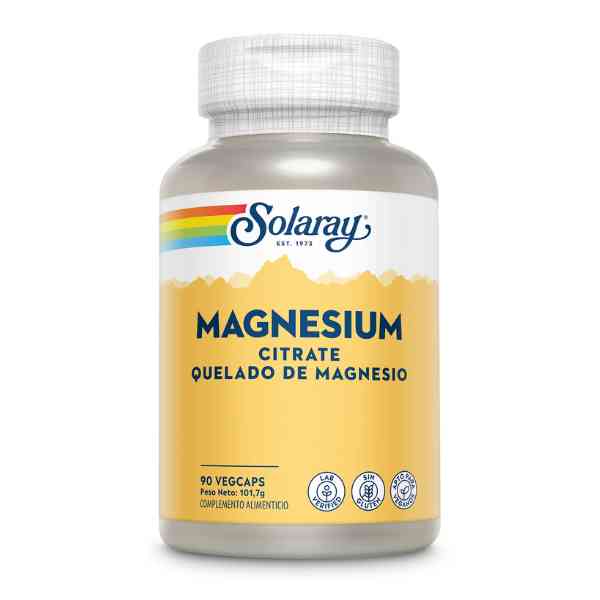 Magnesio Citrato 90 Vegcáps - Solaray