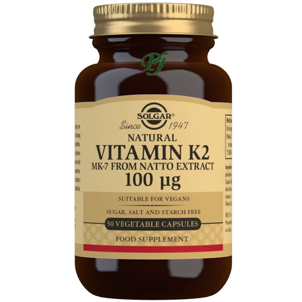 Vitamina K2 50 Cápsulas 100 Mg. - Solgar
