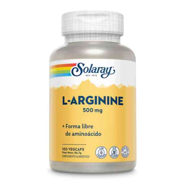 L Arginina 100 Vegcáps 500 Mg. - Solaray