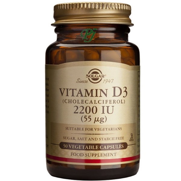 Vitamina D3 50 Cápsulas 55 Mcg. 2200 Ui. - Solgar
