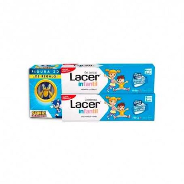 Gel Infantil Fresa 2 X 75 Ml. + Regalo - Lacer