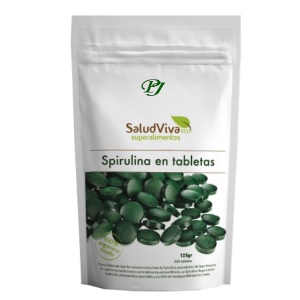 Spirulina 260 Tabletas 125 G. - Saludviva