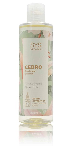 Aroma Lámpara Catalítica 250 Ml. Cedro - Sys
