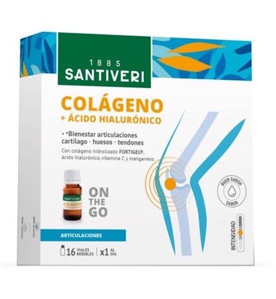 Colágeno + Ácido Hialurónico 16 Viales - Santiveri