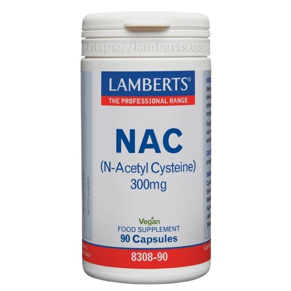 Nac (N Acetyl Cysteine) 90 Cápsulas 300 Mg. - Lamberts