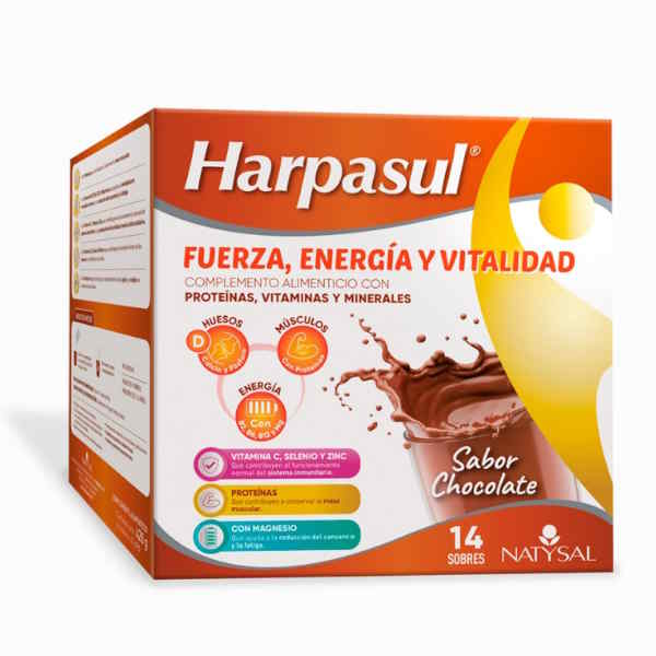 Harpasul Fuerza, Energía Y Vitalidad 14 Sobres Chocolate - Natysal