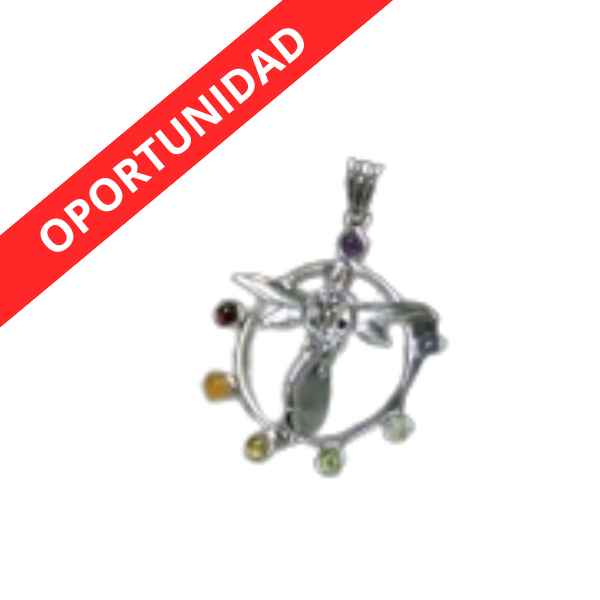 Colgante Hada Circulo Gemas - Prominer
