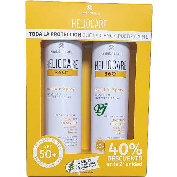 Heliocare 50+ 360º Solar Duplo Spray Invisible 2 X 200 Ml. - Cantabria Labs
