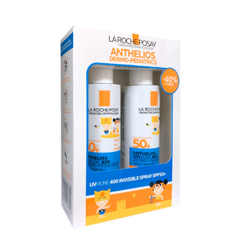 Anthelios Spray Invisible Spf50+ Pediatrics Duplo 200 Ml. Solar - La Roche Posay