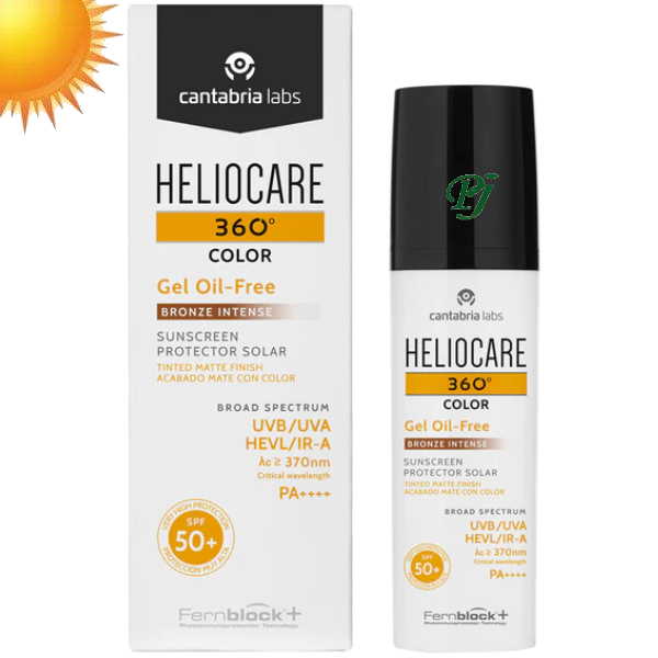 Heliocare 360 Color Gel Oil-Free Bronce Intense 50Ml - Cantabria Labs