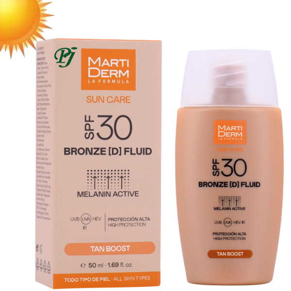 Sun Care Fluid Bronze Spf 30 Tan Boost 50 Ml. (Solar) - Martiderm
