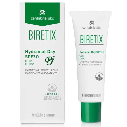 [1300837] Biretix Hydramat Day Fluido Spf30 50 Ml. - Cantabria Labs