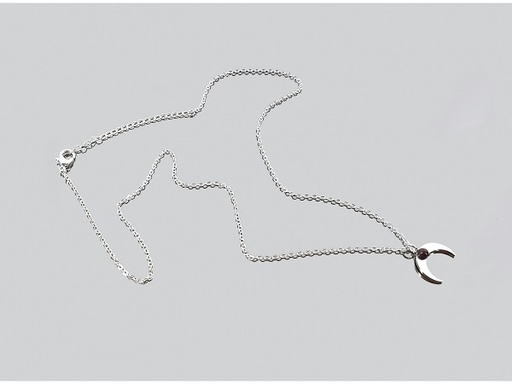 [100626] Collar De Acero Luna Invertida Ojo Buey - Prominer