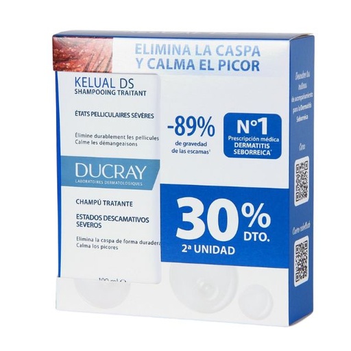 [1301481] Pack Dúo Champú Kelual Ds 30% 2 Und. - Ducray