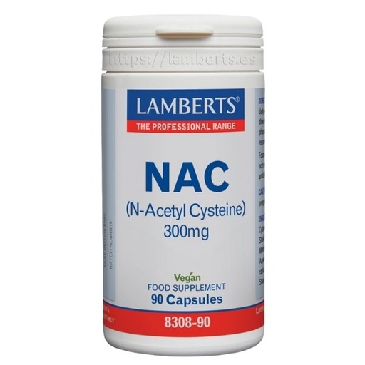 [058967] Nac (N Acetyl Cysteine) 90 Cápsulas 300 Mg. - Lamberts