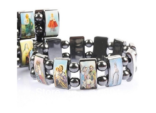 [100660] Pulsera Hematite 12 Santos - Prominer