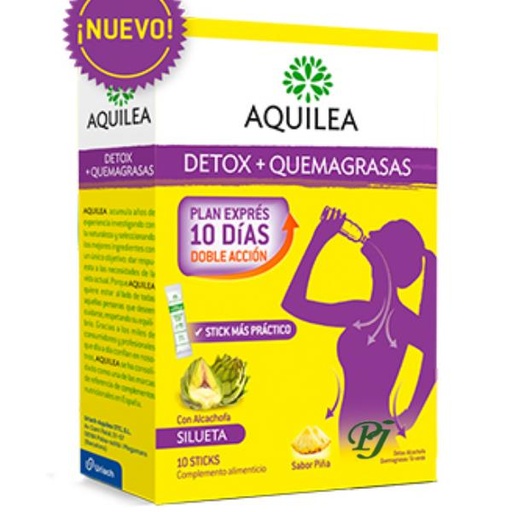 [139703] Aquilea Detox + Quemagrasas 10 Sticks - Uriach