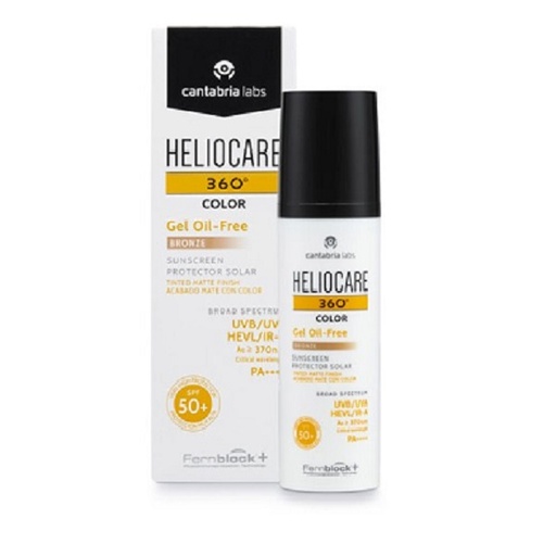 [139714] Heliocare Solar Spf50+ 360º Gel Oil Free Bronze 50 Ml. - Cantabria Labs