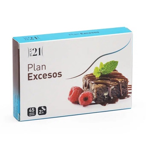 [0505015] Excesos 45 Cápsulas Plan 21 - Plameca