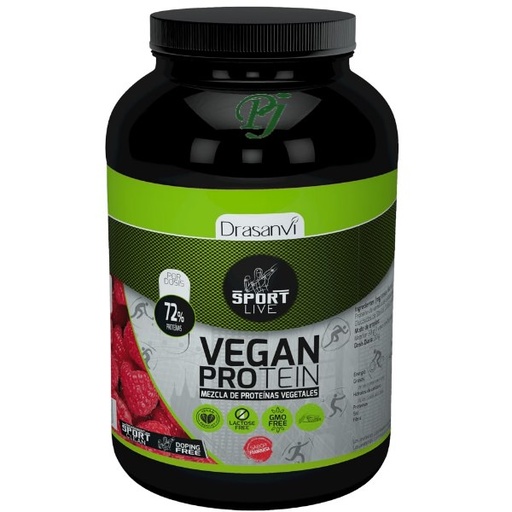 [170121] Proteína Vegetal 72% Frambuesa 600 G. - Drasanvi