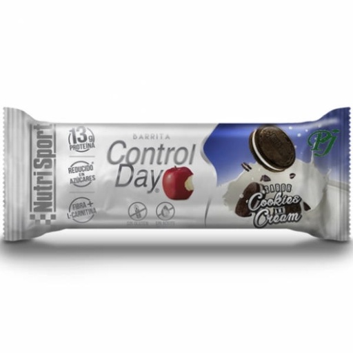 [170193] Barritas Controlday Cookies Cream - Nutrisport