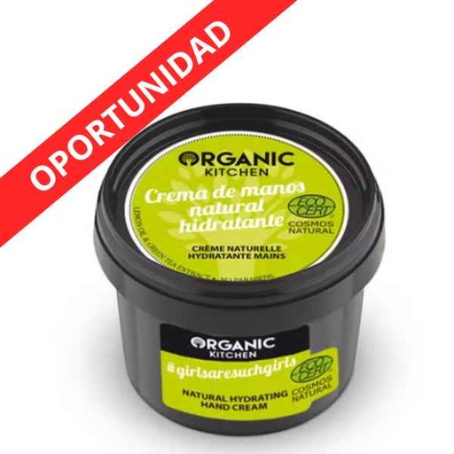 [188938] Crema De Manos Natural Hidratante 100 Ml. - Organic Kitchen
