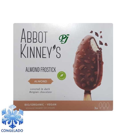 [202874] Helado De Almendras Cubierto De Chocolate 3X80 Ml. - Abbot Kinneys