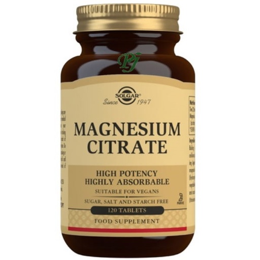 [057285] Magnesio Citrato 120 Comprimidos - Solgar