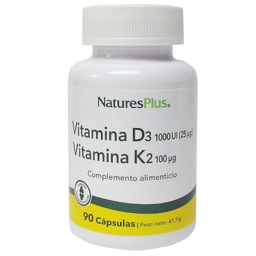 [057429] Vitamina D3 Y K2 90 Cápsulas - Natures Plus