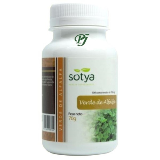 [057492] Verde De Alfalfa 100 Comprimidos 700 Mg. - Sotya