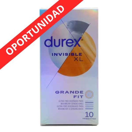 [1300926] Preservativos Invisibles Xl Ultra Fino 10 Uds. - Durex