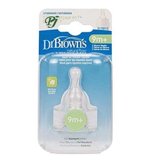 [135391] Tetina Estandar Para Cereales 2 Uds. 9 M+ - Dr. Browns