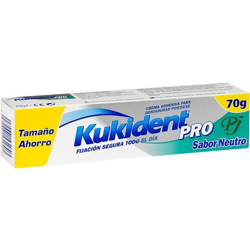 [135727] Dentífrico Pro Crema Sabor Neutro 70 G. - Kukident