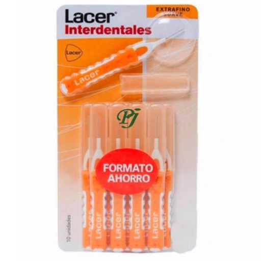 [135820] Interdental Recto Extrafino Suave Formato Ahorro 10 Uds. - Lacer