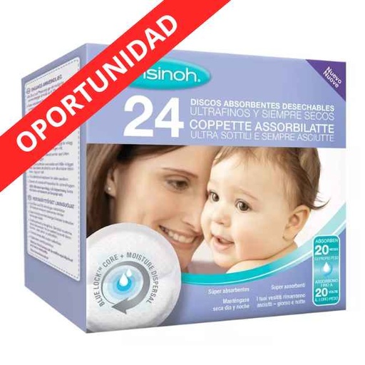 [135859] Discos Desechables 24 Unidades Lansinoh - Crianza Natural