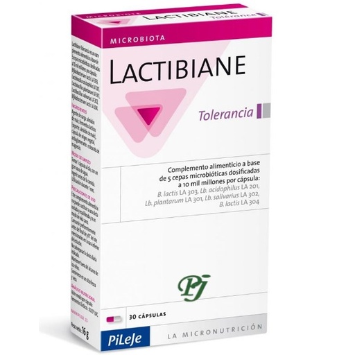 [135932] Lactibiane Tolerance 30 Cápsulas - Pileje