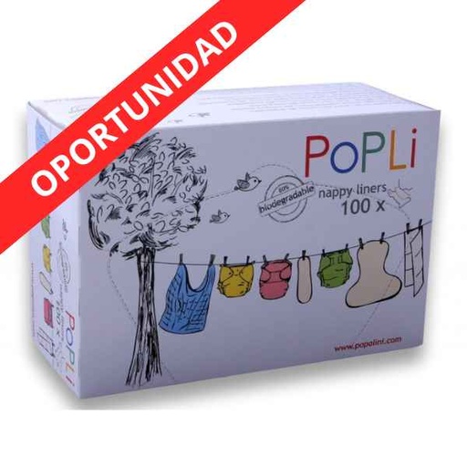[135967] Forros Desechables Pañal 100 Uds. Popolino - Crianza Natural