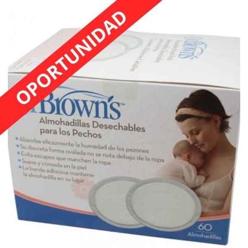 [135969] Discos Absorventes Desechables 60 Uds. - Dr. Browns