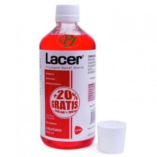 [136101] Colutorio 500 Ml. + 100 Ml. Regalo - Lacer