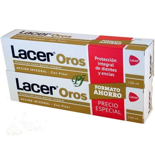 [136102] Oros Dentífrico Duplo 2 x 125 Ml. - Lacer