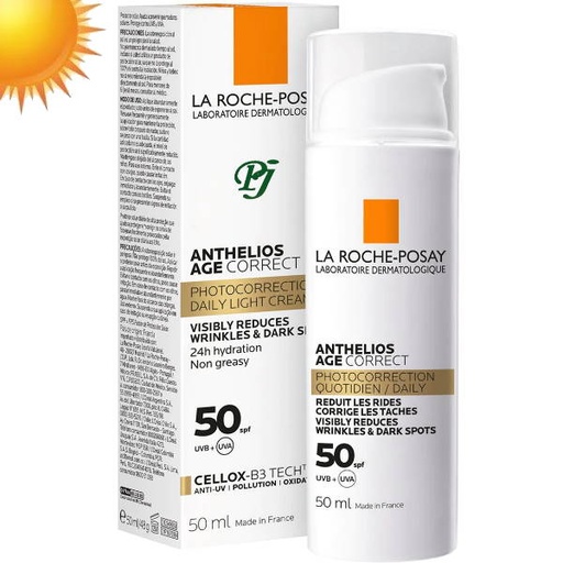 [136196] Anthelios Age Correct Spf50 Gel Crema Toque Seco 50 Ml. Solar - La Roche Posay