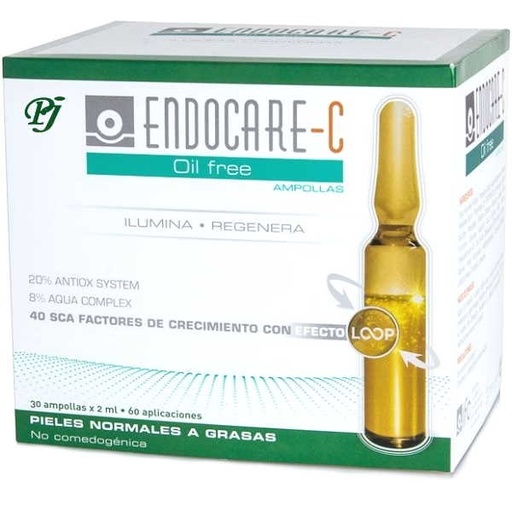 [136914] Endocare C Oil Free 30 X 2 Ml. Ampollas - Cantabria Labs