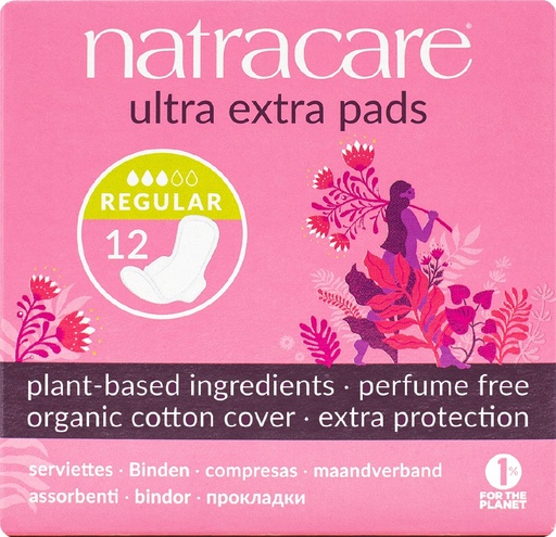 [137080] Compresas Ultra Extra Normal Alas 12 Uds. - Natracare