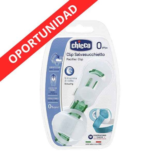 [137317] Clip Protegechupetes Luminoso 0+ - Chicco