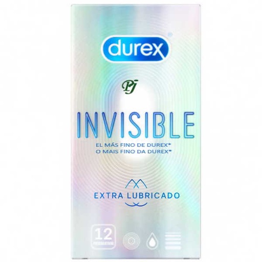 [137730] Preservativos Invisible Extra Finos Extra Lubricado 12 Uds. - Durex