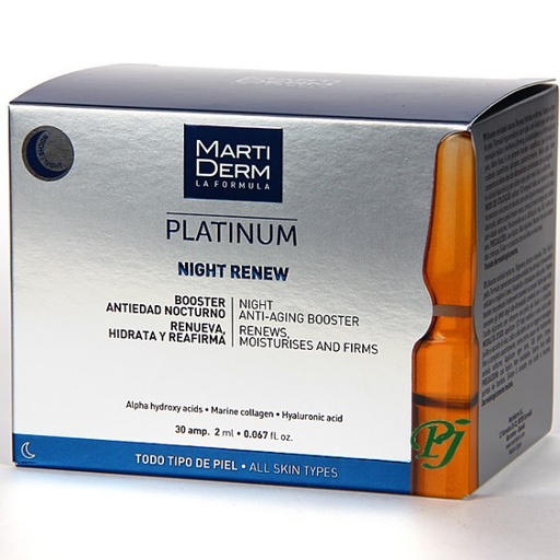 [137749] Platinum Night Renew Ampollas 30 x 2 Ml. - Martiderm