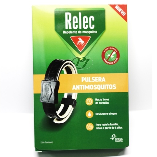 [139236] Pulsera Antimosquitos Adultos Negra - Relec