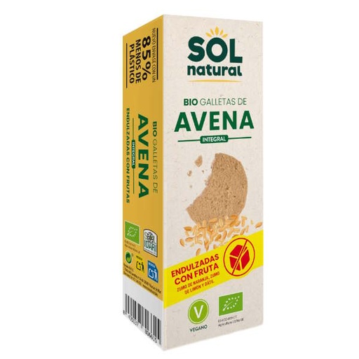 [204726] Galletas De Avena Endulzadas Con Fruta Bio 175 G. - Sol Natural