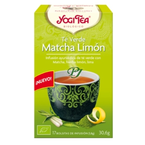 [011295] Té Verde Matcha Limón 17 Filtros - Yogi Tea